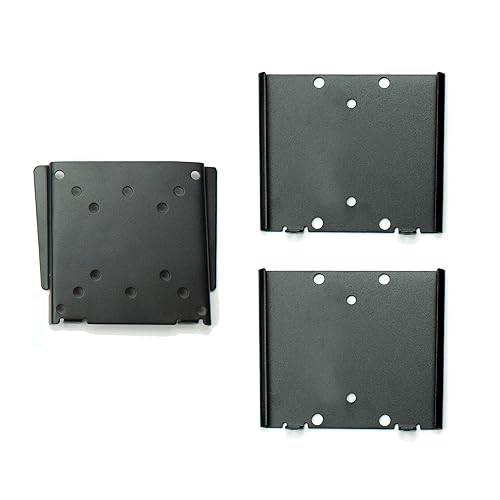 Master Mounts 101-2 Portable Flat-Fixed TV Wall Mount | 2 Mounting Brackets/Dual Docking Stations for RV, Patio, Garage, Office, Den | Easy Lift Off