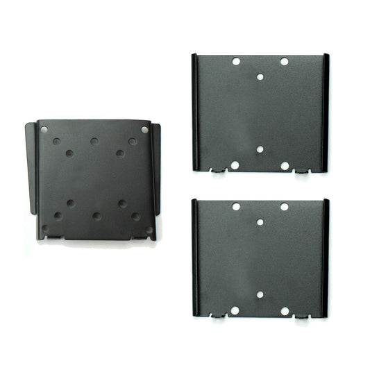 Master Mounts 101-2 Portable Flat-Fixed TV Wall Mount | 2 Mounting Brackets/Dual Docking Stations for RV, Patio, Garage, Office, Den | Easy Lift Off