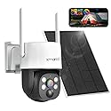 XMARTO 0-Light NIGHT COLOR Solar Wireless Security Camera Outdoor, PTZ Wire-Free Home Surveillance with AI Thermal Detection, Non-stop Solar Power, 0