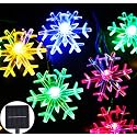 Inngree Solar Christmas Lights Outdoor Waterproof Decorations 20 Ft 30 LED Snowflake String Fairy Lights with 8 Lighting Modes for Wedding, Party