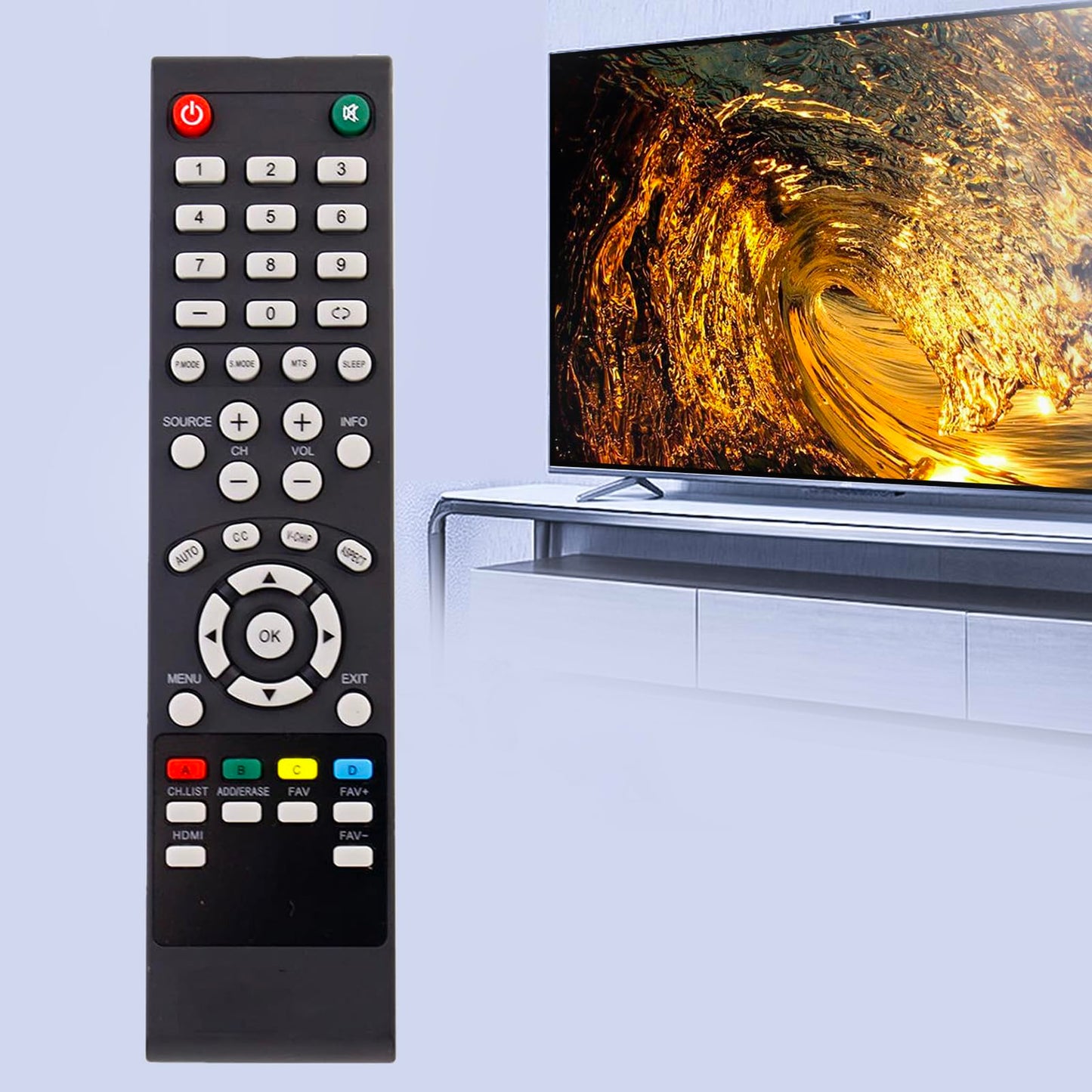 NEW SEIKI TV Remote for Almost all Seiki brand TV, Such as SC151FS SC241FS LC24G82 LC22G82 SC221FS SC261FS SC262FS SC32HT04 SC371TS SC391TS LC-40G81