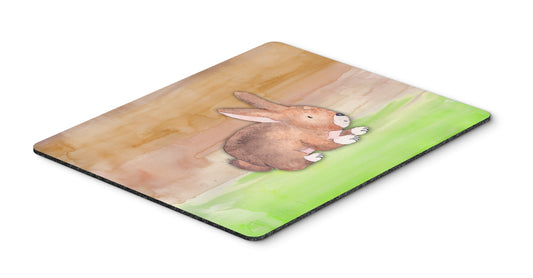 Caroline's Treasures BB7410MP Rabbit Watercolor Mouse Pad, Hot Pad or Trivet for Home Office Gaming Working Computers Laptop Mouse Mat,Washable Large