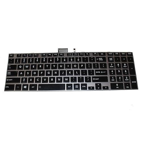wangpeng® New for Toshiba PK1310S1B00 MP-12W83USJ6981 K000150100 US Backlit Keyboard