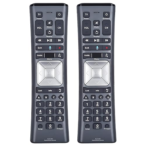 2 Pack XR11 Xfinity Remote Control Replacement - Universal IR/RF Remote for Cox & Comcast, Easy Pairing, Voice Search, Backlit Keys, Compatible