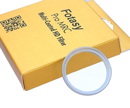 Fotasy 43mm Silver Ultra Slim UV Protection Lens Filter, Nano Coatings MRC Multi Resistant Coating Oil Water Scratch, 16 Layers Multicoated 43mm UV