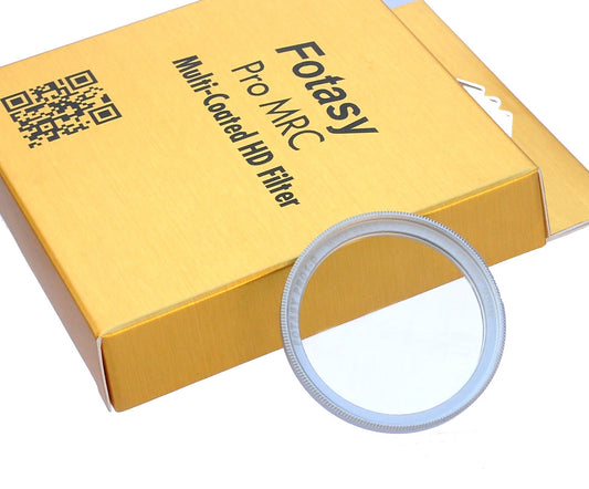 Fotasy 43mm Silver Ultra Slim UV Protection Lens Filter, Nano Coatings MRC Multi Resistant Coating Oil Water Scratch, 16 Layers Multicoated 43mm UV