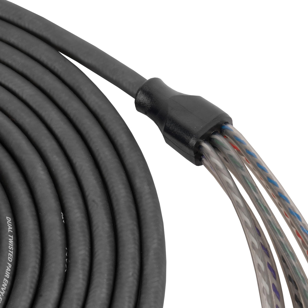 NVX® XIV65 16.4 ft (5 Meter) Oxygen Free Copper 5/6-Channel Twisted Pair V-Series Car Audio RCA Audio Interconnect Cable with Shielded Noise Reduction and Split-tip Silver-Plated Ends