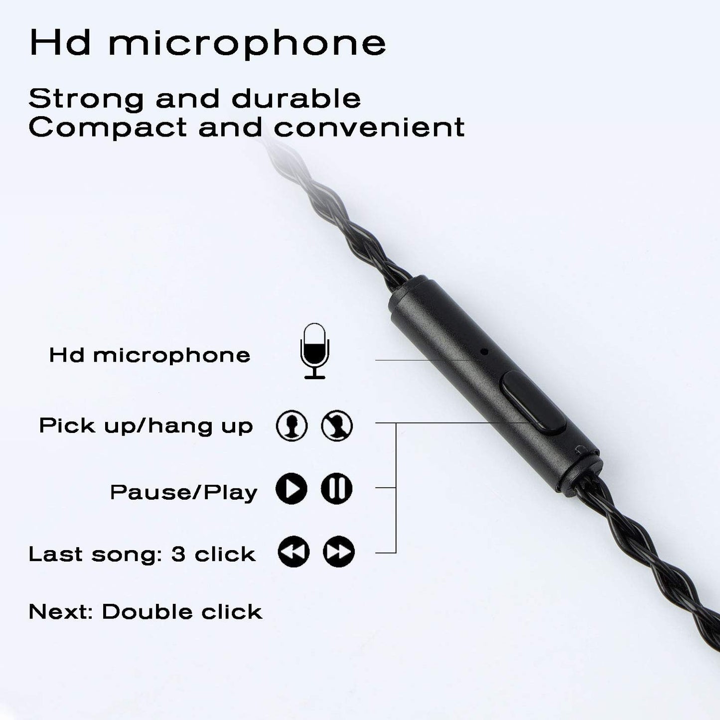 Girftu JCALLY Earbuds Replacement Cable Oxygen-Free Copper Upgrade 5N OFC Headphone Wire 8 Shares for KZ C Pin TRN S pin Earphone 3.5mm Wire…