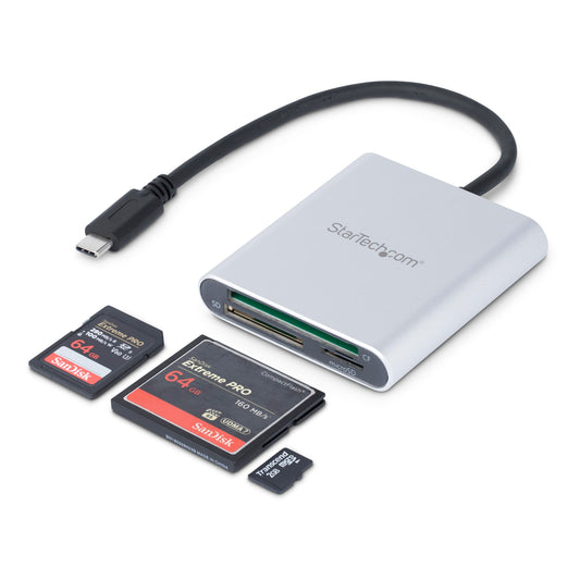 StarTech SD microSD CompactFlash Card Reader/Writer USB-C 3.0 (FCREADU3C)