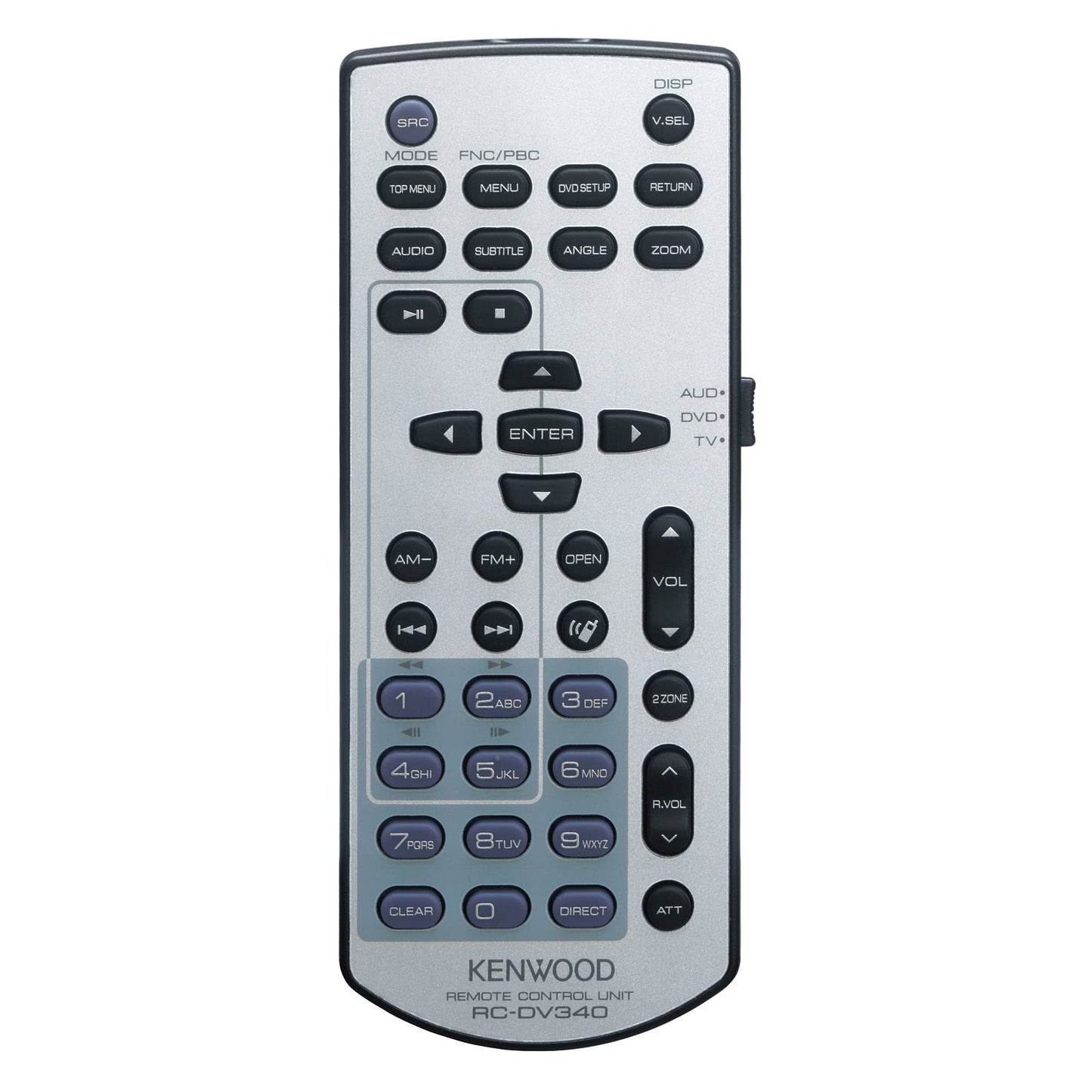 KENWOOD KCA-RCDV340 Infrared IR Remote Control for KENWOOD Audio Receivers