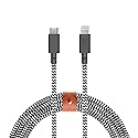 Native Union Belt Cable USB-C to Lightning - 10ft Ultra-Strong Reinforced Cable [MFi Certified] for iPhone 14, Phone 14 Plus, iPhone 14 Pro, iPhone…