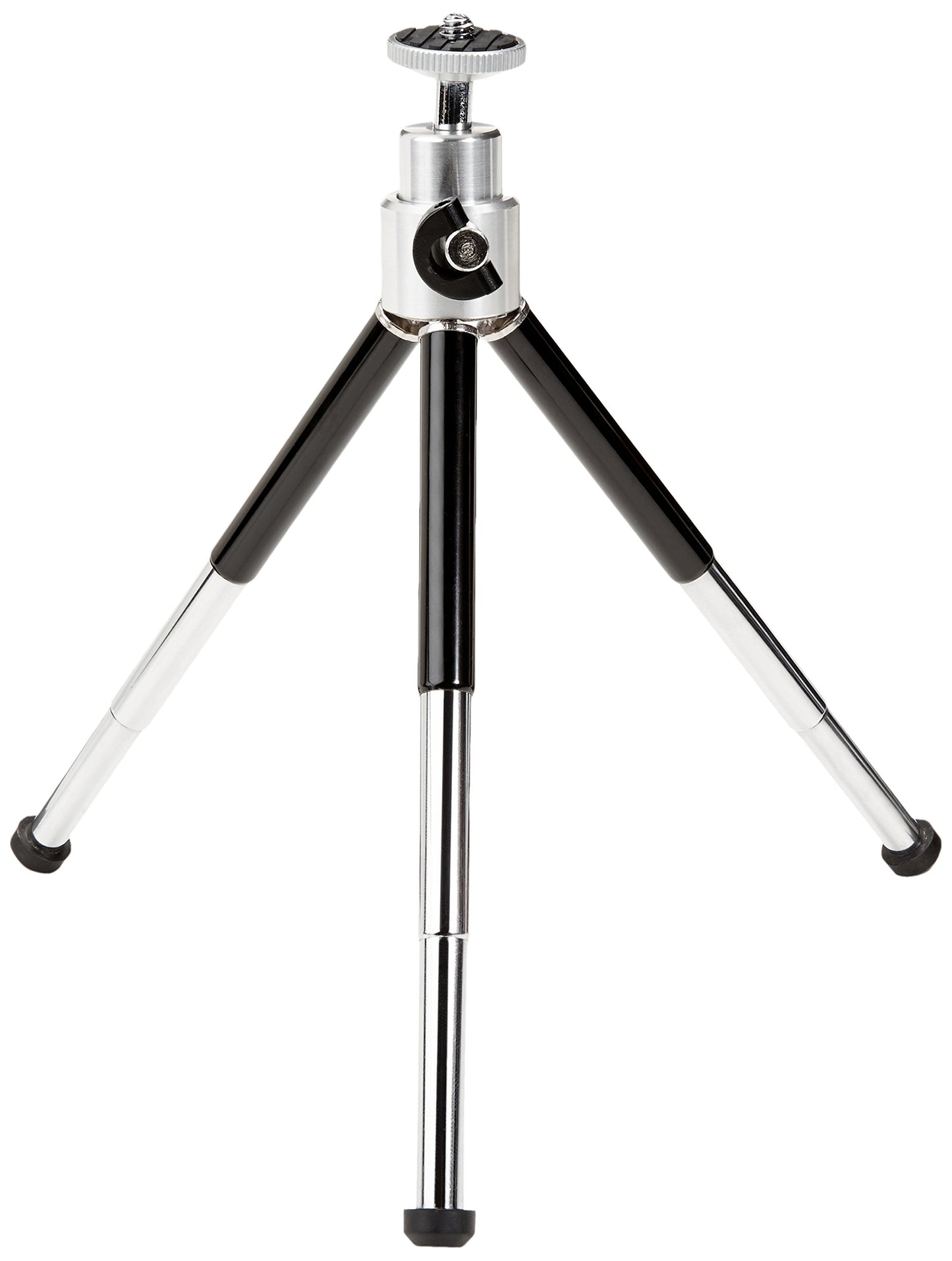 Amazon Basics Lightweight Portable Mini Travel Tripod with 360° Ball Head, Adjustable Height, Desktop, Black