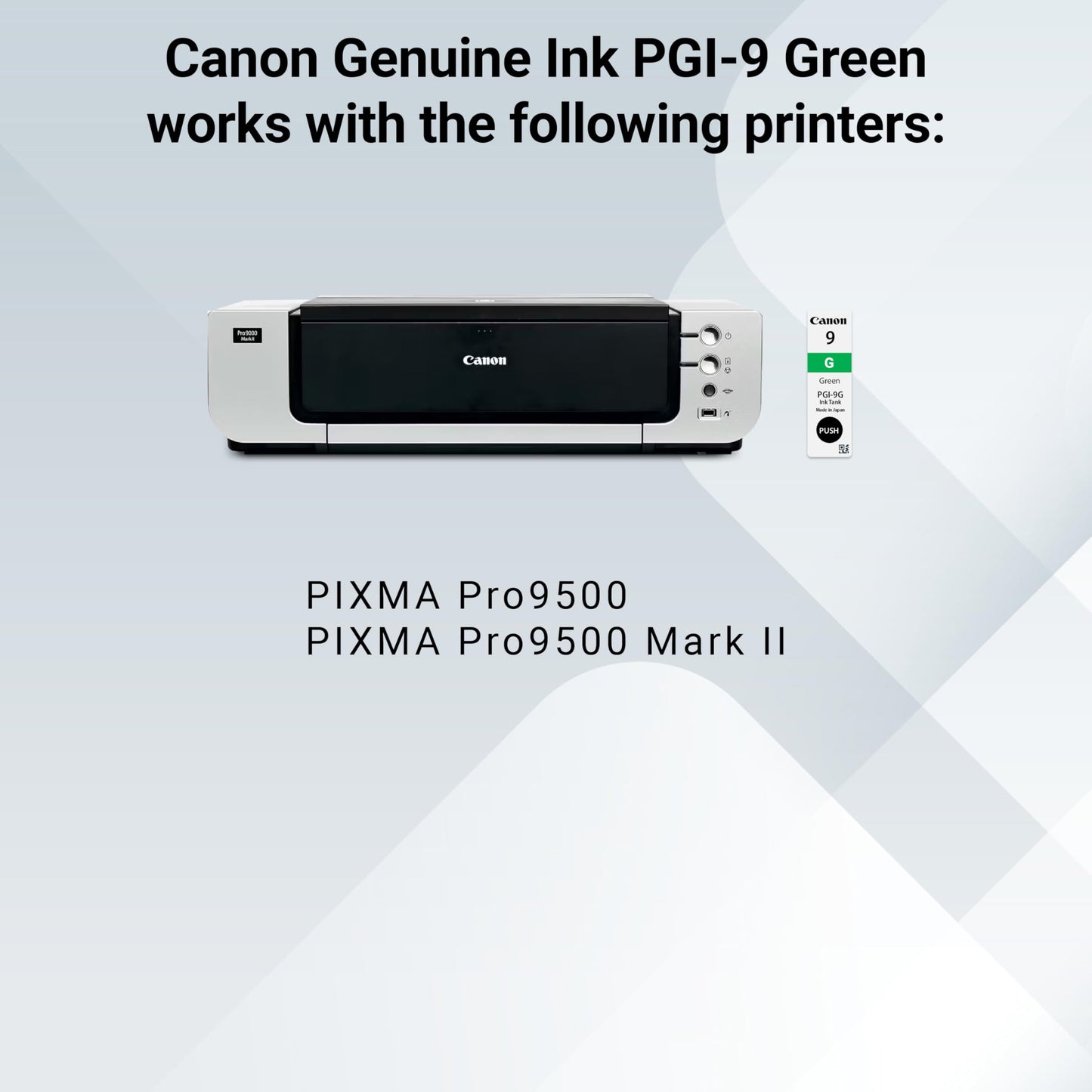 Canon PGI-9 Genuine Green Ink Tank, Compatible with Pro9500, and Pro9500 Mark II Printers