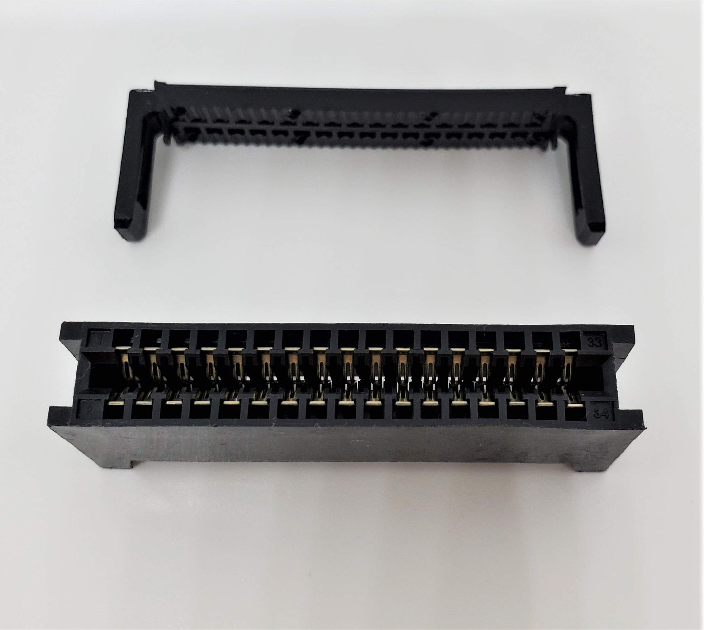 PC Accessories 5-Pack 34 Pins 2.54mm IDC Card Edge Connector for 1.27mm Flat Ribbon Cables, 34P CE34 5 Sets