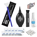 NEEWER 16 in 1 Camera Lens Cleaning Kit, 1x Brush + 1x Air Blower + 1x Cleaning Swab for 24mm Full Frame Sensor + 1x Cleaner Spray + 2X Cloth + 10x
