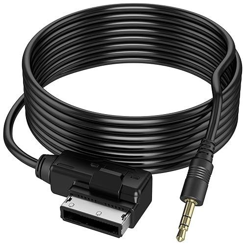 3.5mm Jack Connector AMI Cable - AMI MDI MMI Cable with AUX Input?Compatible with Audi Music Interface/VW MDI Box or MMI System?6 Feet Extra Long