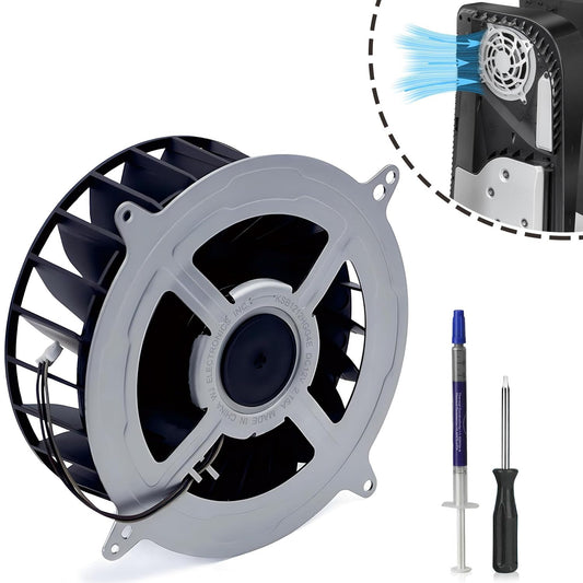 MEGAttA MPS5 Replacement of Internal Cooling Fan for Sony PS5 Cooling Fan PlayStation 5 PS5 Series 23 Blades 12V 2.15A Silence Cooler PS5 CPU Cooling