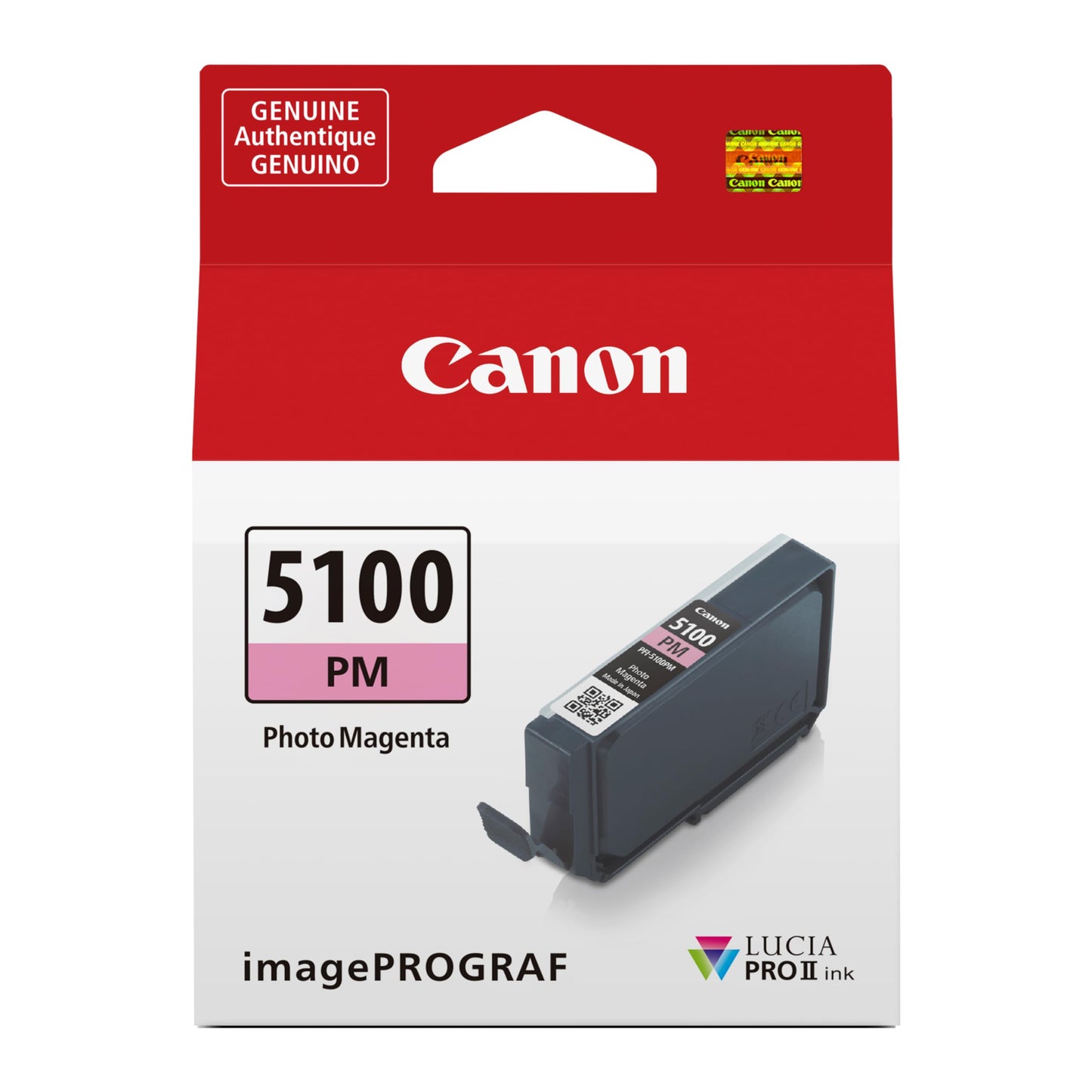 Canon PFI-5100 Genuine Photo Magenta Ink Tank, Compatible with ImagePROGRAF PRO-310 Printers