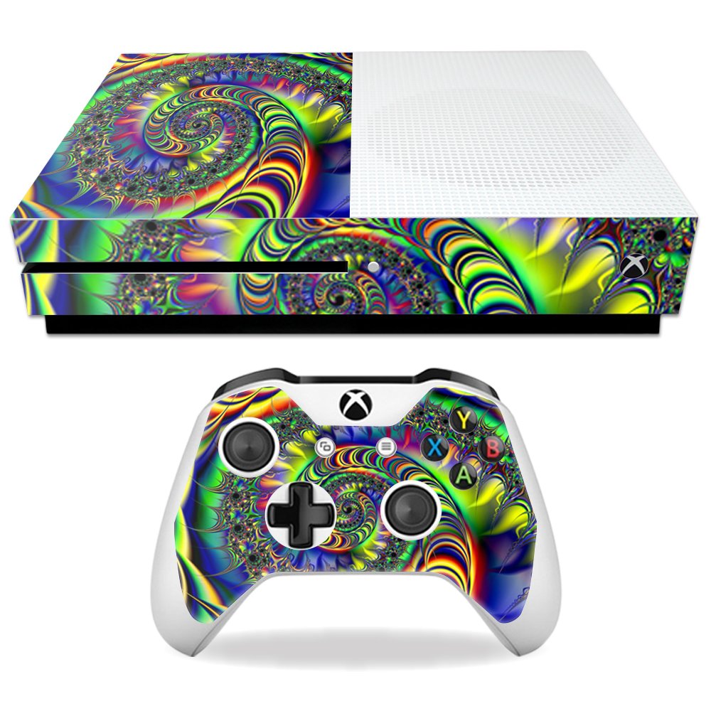 MightySkins Skin Compatible with Microsoft Xbox One S - Acid | Protective, Durable, and Unique Vinyl Decal wrap Cover | Easy to Apply, Remove,