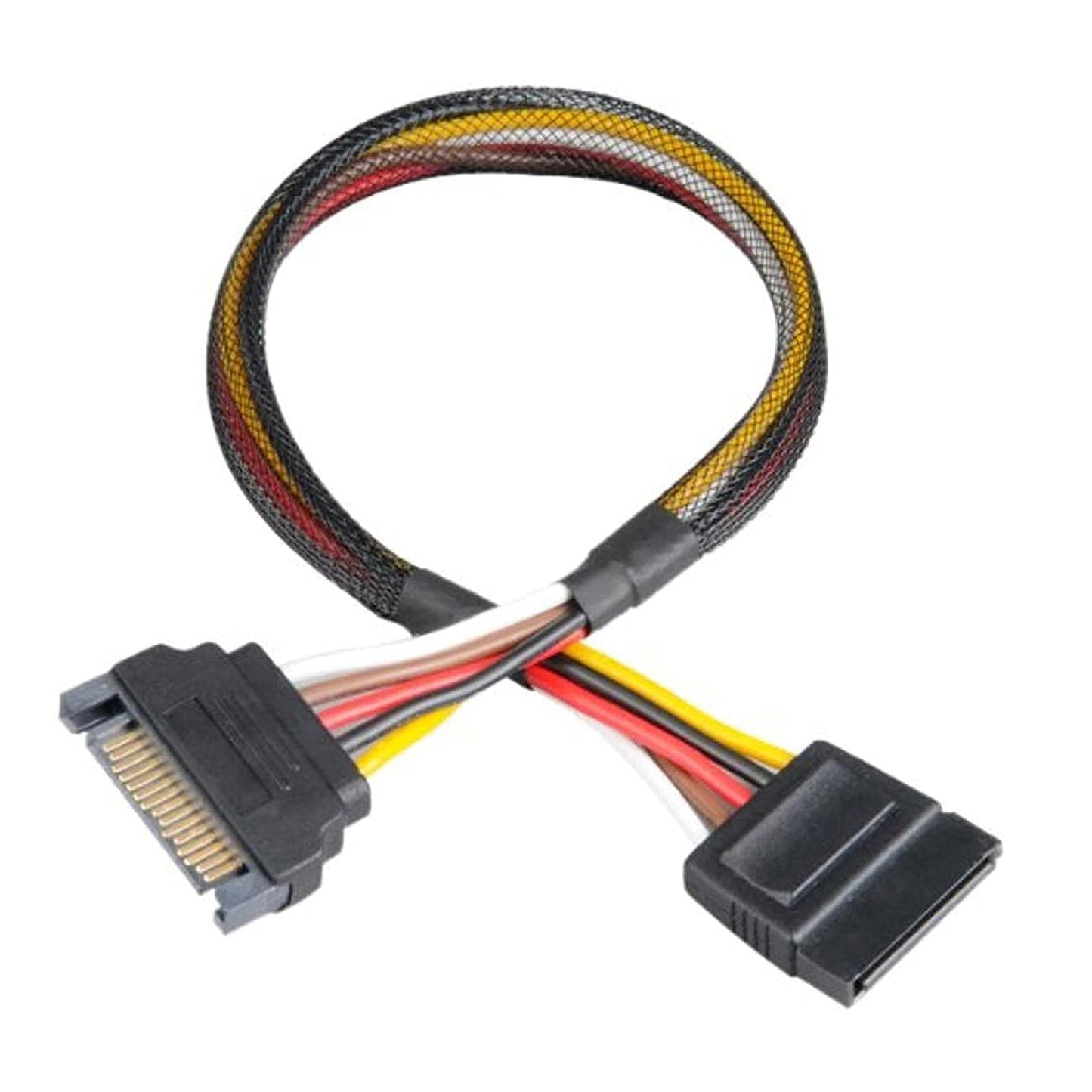 Akasa Sata Power Cable Extension 0.3m Black power cable