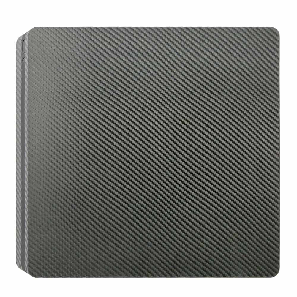 ArmorSuit MilitaryShield Black Carbon Fiber Skin Wrap Film + HD Clear Screen Protector for Sony PlayStation 4 Slim - Anti-Bubble Film