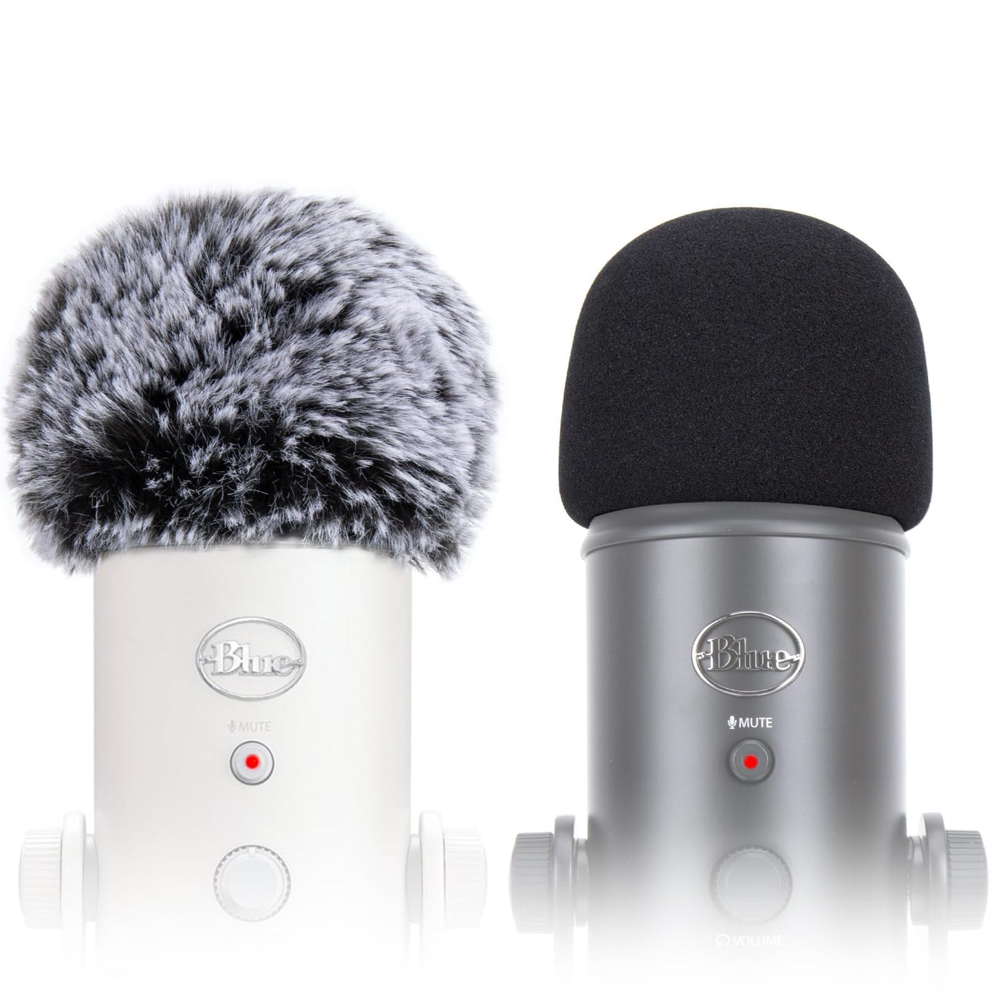 Windscreen Muff and Foam for Blue Yeti, Blue Yeti Pro USB Condenser Microphone, Indoor Outdoor Microphone Windshield 2 PACK by SUNMON