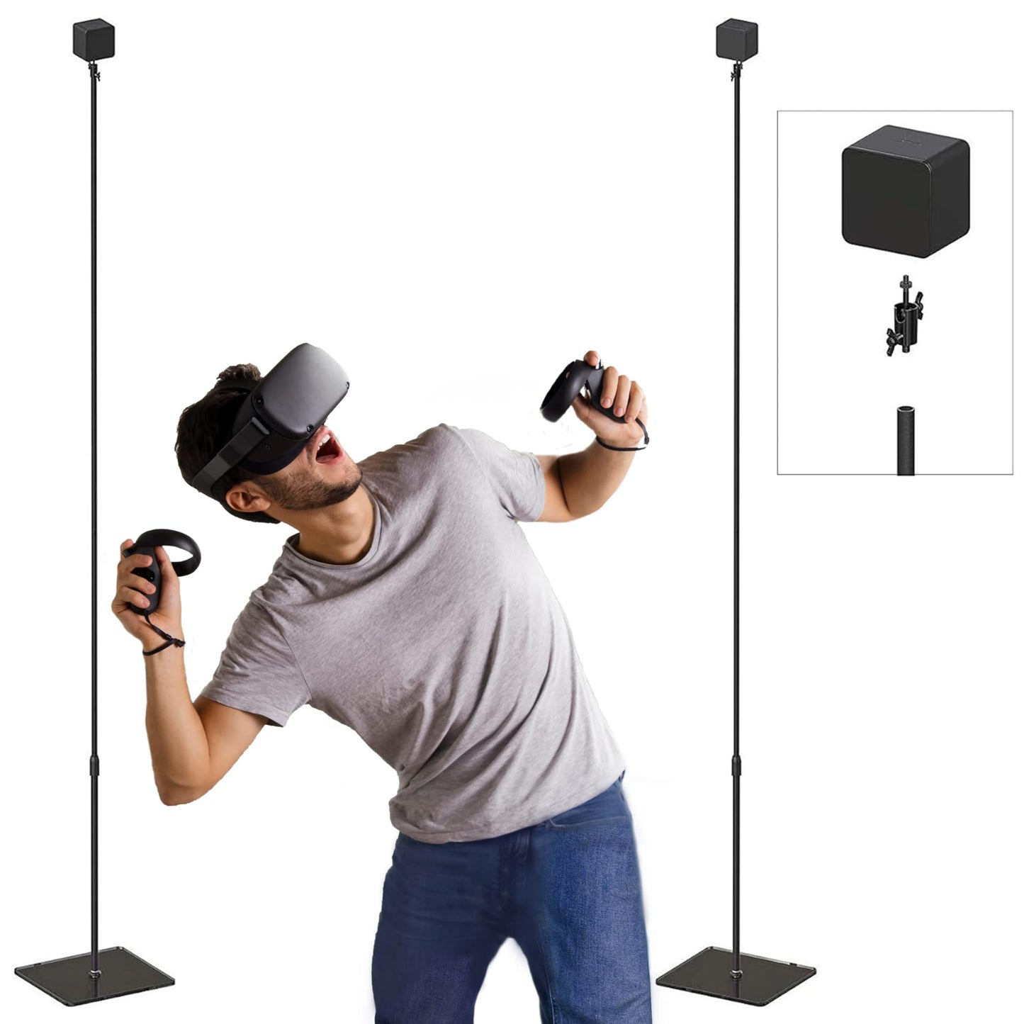 Skywin VR Tripod Stand Compatible with SteamVR Base Station 2.0, Base Station, and Oculus Rift Constellation (Only Stand)