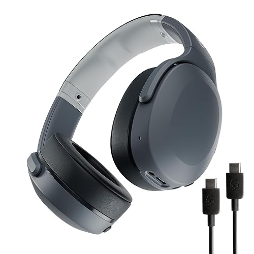 Skullcandy Crusher Evo Wireless Bluetooth Headphones with Extra USB-C Charging Cable, Multi-Sensory Bass, Noise Isolating Over-Ear Fit, 40 Hours…