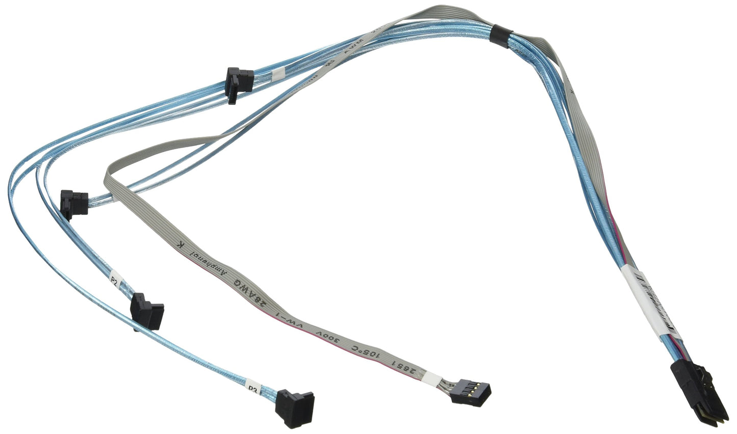 Supermicro IPASS to 4-SATA Cable with 64cm SB PBF (CBL-0278L)