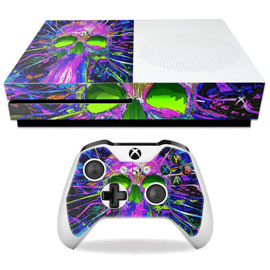 MightySkins Skin Compatible with Microsoft Xbox One S - Hard Wired | Protective, Durable, and Unique Vinyl Decal wrap Cover | Easy to Apply, Remove