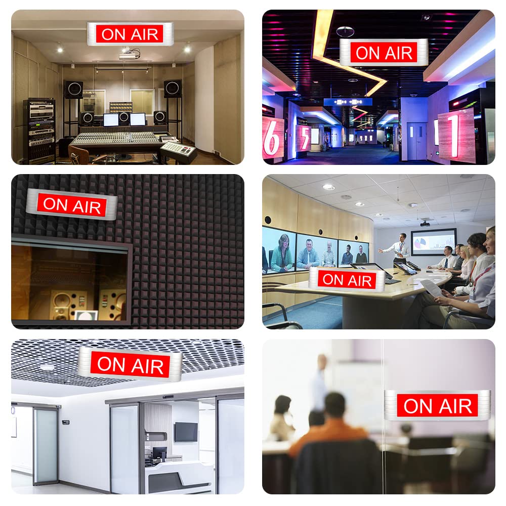 Neon Sign Light Recording Warning Sign for Studio Radio Station Office or home Decor,Different Lighting Modes Wireless Using With Remote Control (On
