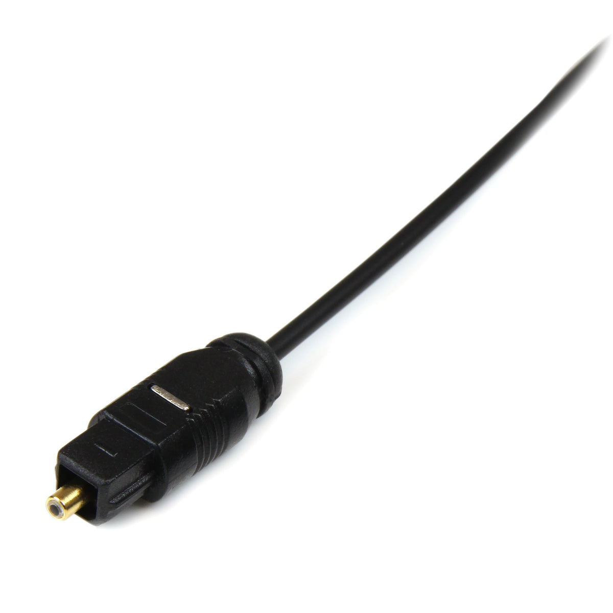 StarTech.com 15 ft Thin Toslink Digital Optical SPDIF Audio Cable - 15ft / 15 Feet Optical Audio Cable (THINTOS15),Black
