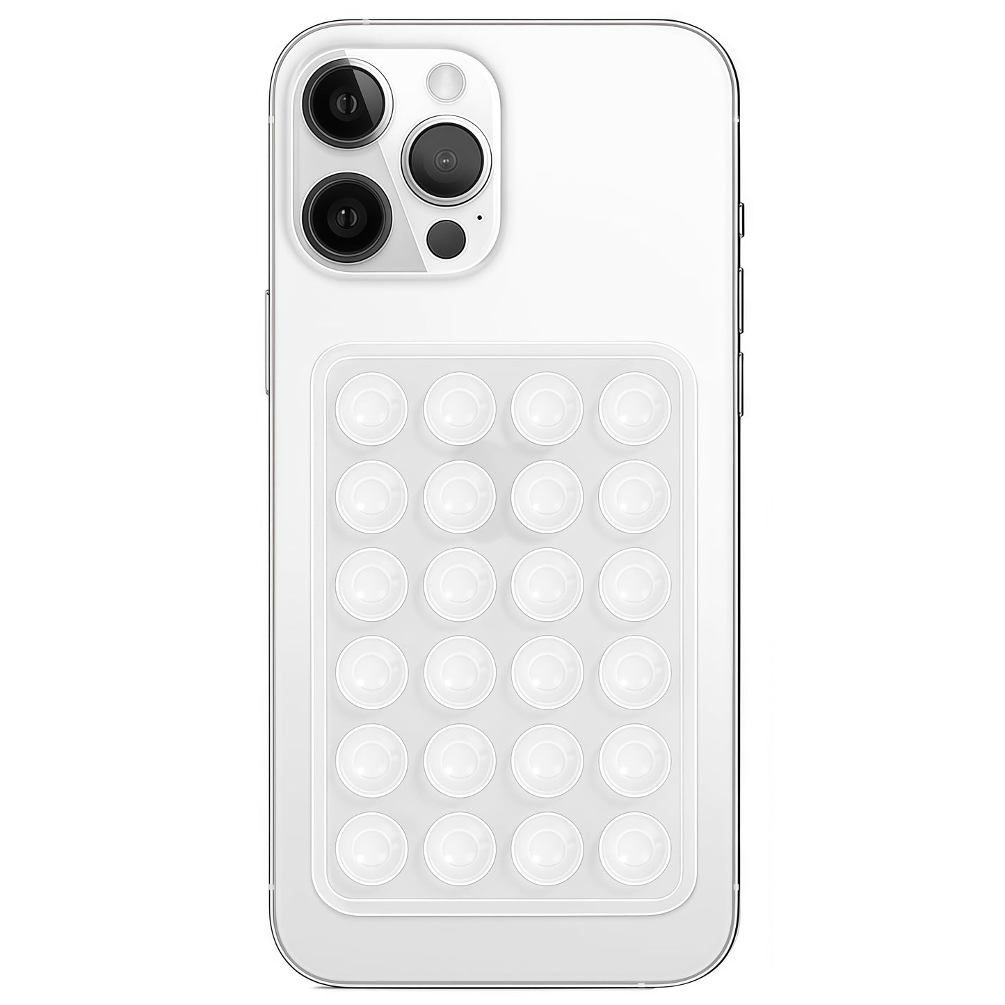 Anteel Silicone Suction Phone Case Mount, Non Slip Sticky Phone Grip for Cellphone, Silicon Adhesive Suction Cup Phone Mount, Strong Grip Holder