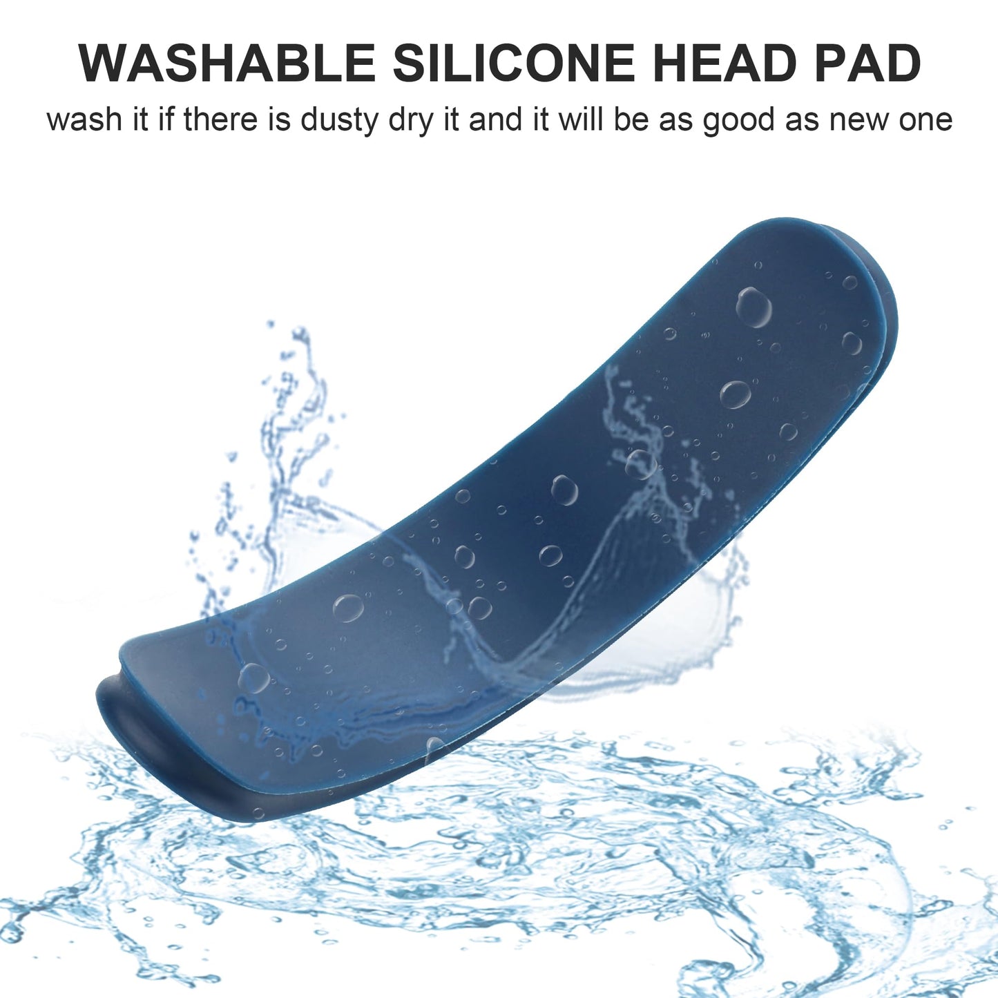 Silicone Headband Cover Replacement Headband Cushion Washable Head Top Pad Protector Compatible with Apple AirPods Max Headphones Soft & Comfort