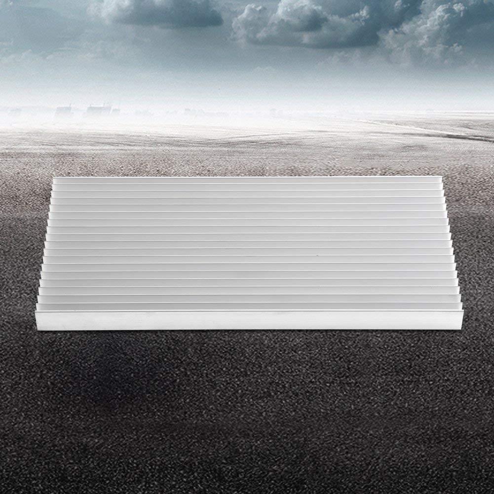 Large Aluminum Heatsink,Aluminum Heat Sink 300 * 140 * 20mm / 11.81 * 5.51 * 0.78" Big Heatsink Very Large Heat Sinks 30014020MM Heat Sinks Cooling 19