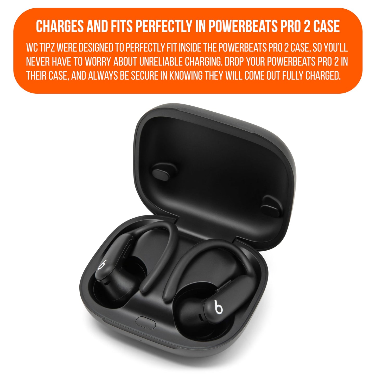 WC TipZ Powerbeats Pro 2 - Memory Foam Ear Tips Compatible with Beats Powerbeats Pro 2 by Wicked Cushions | Enhanced Comfort, Secure Fit & Noise