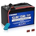 DC HOUSE Replacement 12V 12Ah Lithium Battery for Peg Perego Ride On Toys, with Wire Harness Connector & DC Port, 5000+ Cycles Rechargeable LiFePO4…