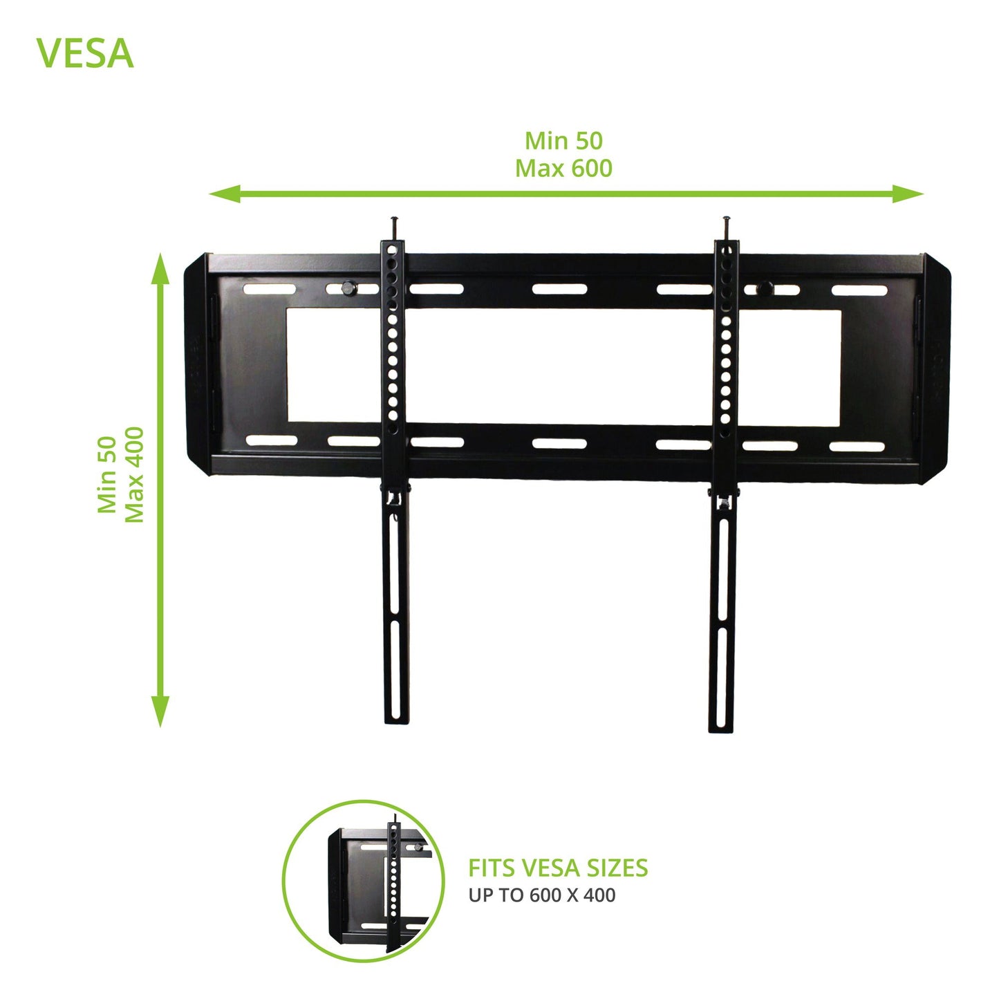 Kanto F3760 Fixed TV Wall Mount for 37-inch to 70-inch TVs
