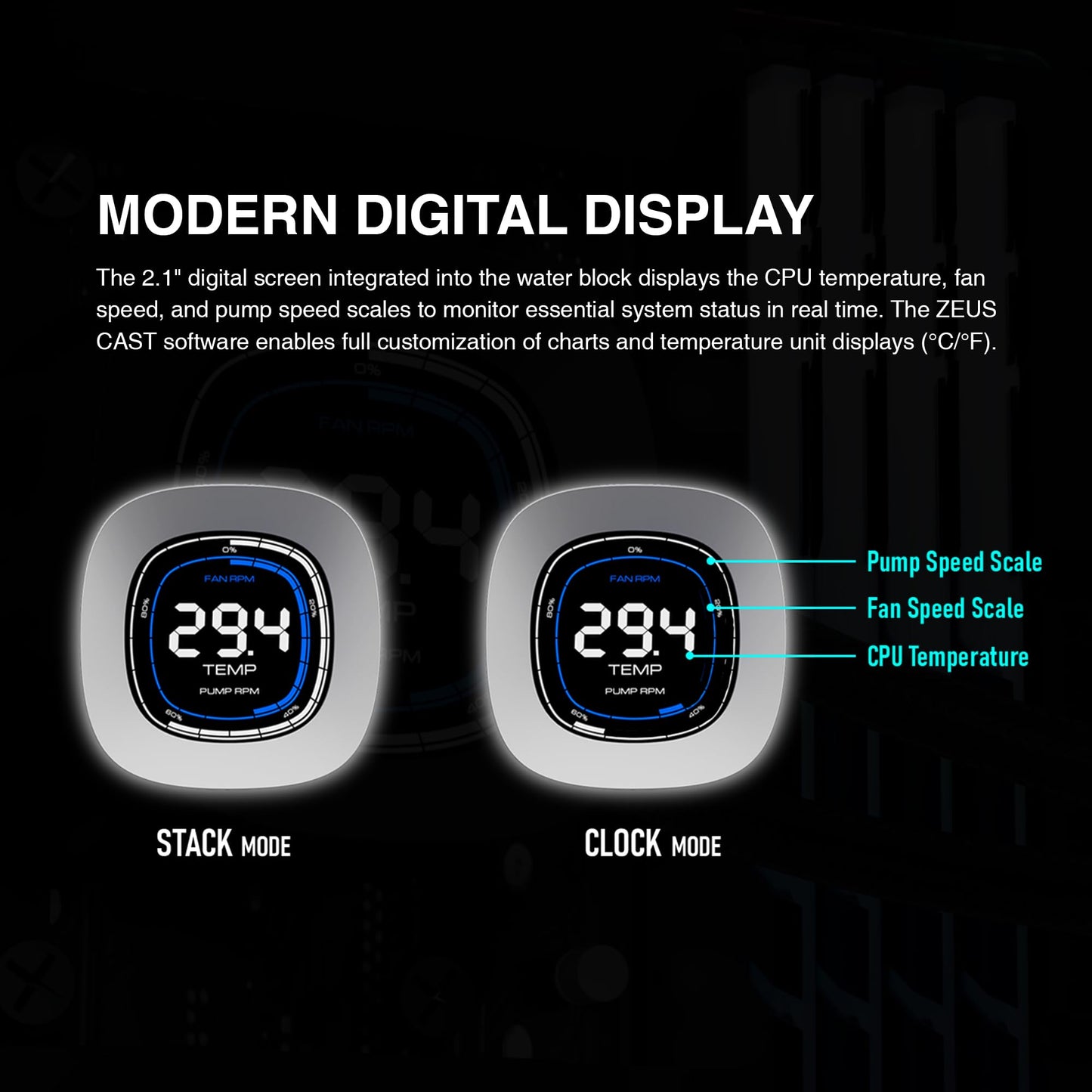 GAMDIAS Aura GL360 Digital WH AIO PC CPU Liquid Cooler