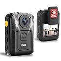 Police Security Video Compact Camera - HD 2304x1296p Rechargeable Wireless Waterproof Wearable Law Enforcement Mini Surveillance Cam, Audio Video