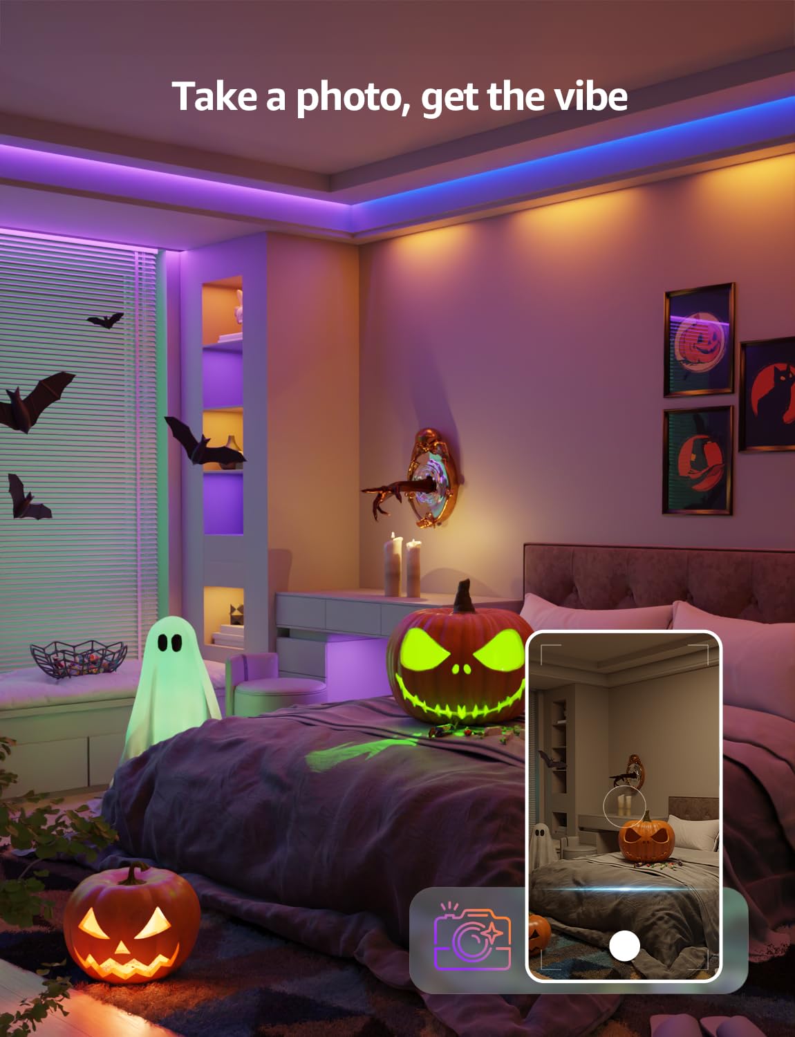 Lepro SE1 AI Smart LED Strip Lights - 65.6ft RGB Color Changing Light Strips with APP Control, AI Generated Lighting, Music Sync, 2.4GHz Wi-Fi