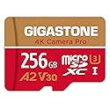 ?5-Years Data Recovery? GIGASTONE 256GB Micro SD Card, 4K Camera Pro, A2 V30 for Smartphone, Gopro, Action Cams, 4K UHD Video, Nintendo-Switch