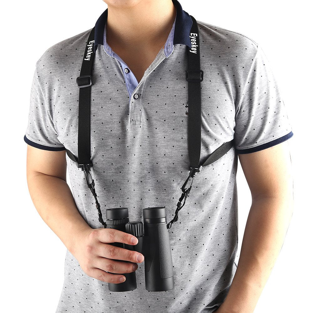 Eyeskey Binoculars Harness Light-Weight Breathable Comfortable Binocular Strap Harness -Easy to Attach and Detach Binoculars, Cameras