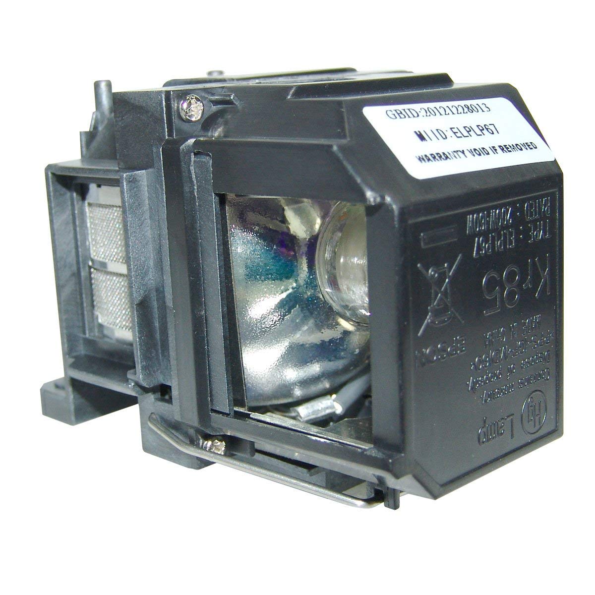 CJD LP67 Replacement Lamp for Epson VS210 VS220 W12 S12 EX5210 EX7210 EX3210 EX3212 X12 PowerLite Home Cinema 500 707 710HD 750HD Elplp67 Replacement