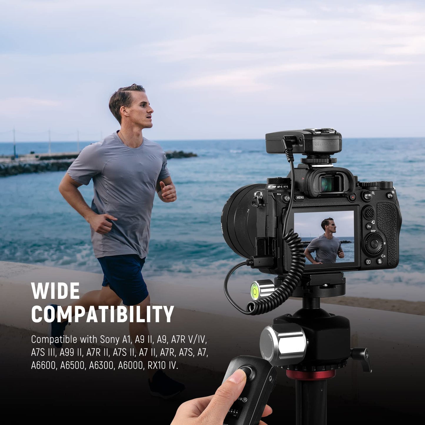 NEEWER 2.5mm to S2 Remote Shutter Release Cable, Compatible with Sony A1, A9 II, A9, A7R V/IV, A7S III, A99 II, A7R II, A7S II, A7 II, A7R, A7S, A7