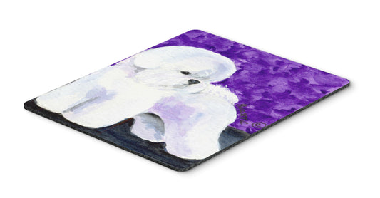 Caroline's Treasures SS8692MP Bichon Frise Mouse Pad, Hot Pad or Trivet for Home Office Gaming Working Computers Laptop Mouse Mat,Washable Large