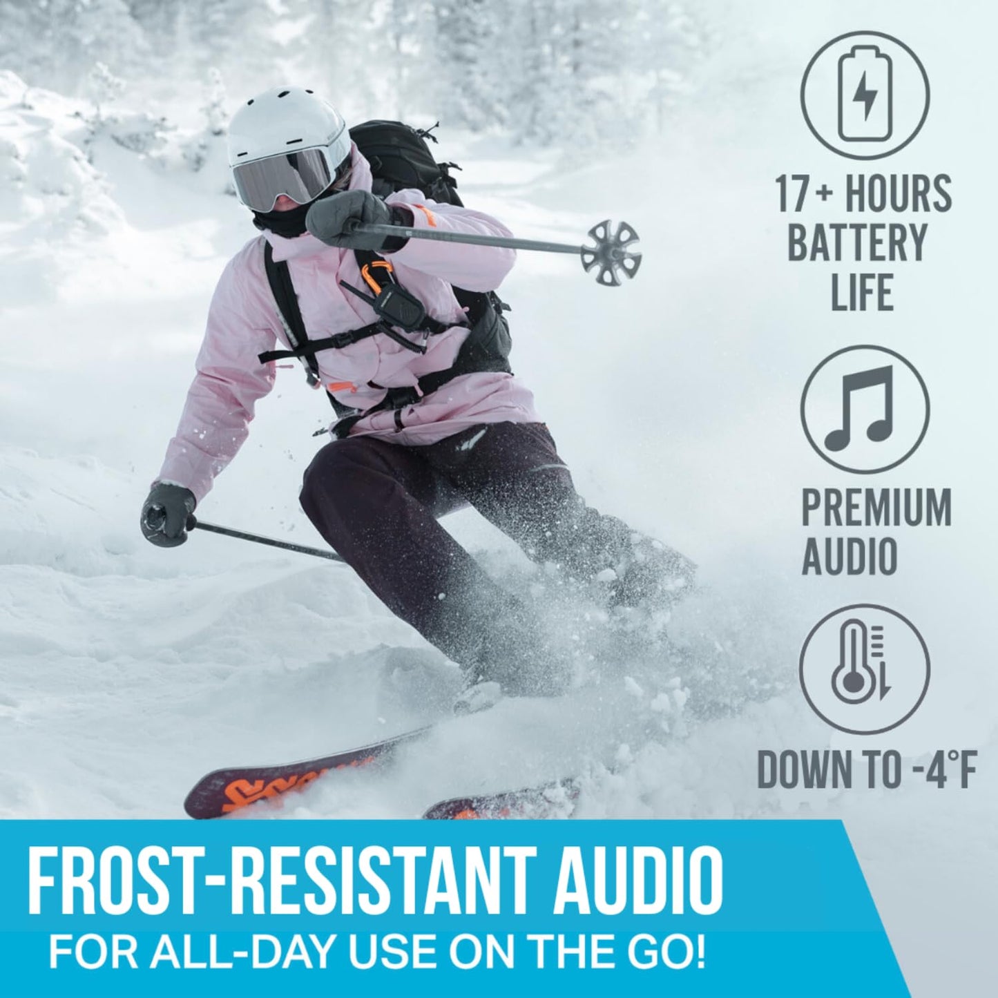 Wildhorn Alta Wireless Bluetooth, Drop-in Headphones - HD Speakers Compatible Any Audio Ready Ski/Snowboard Helmet Headphones. Glove Friendly…