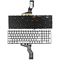 New US Silver Backlit Keyboard (Without Frame) Replacement for HP Envy m7-u m7-u000 17-u153nr 17-u011nr m7-u009dx m7-u109dx Light Backlight