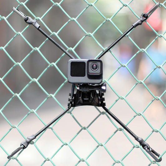 GEPULY Upgraded Fence Mount Hook Chain Link for Mevo Start GoPro Hero 13 12 11 10 9 8 7 6 5 4 3 Insta360 AKASO Action Digital