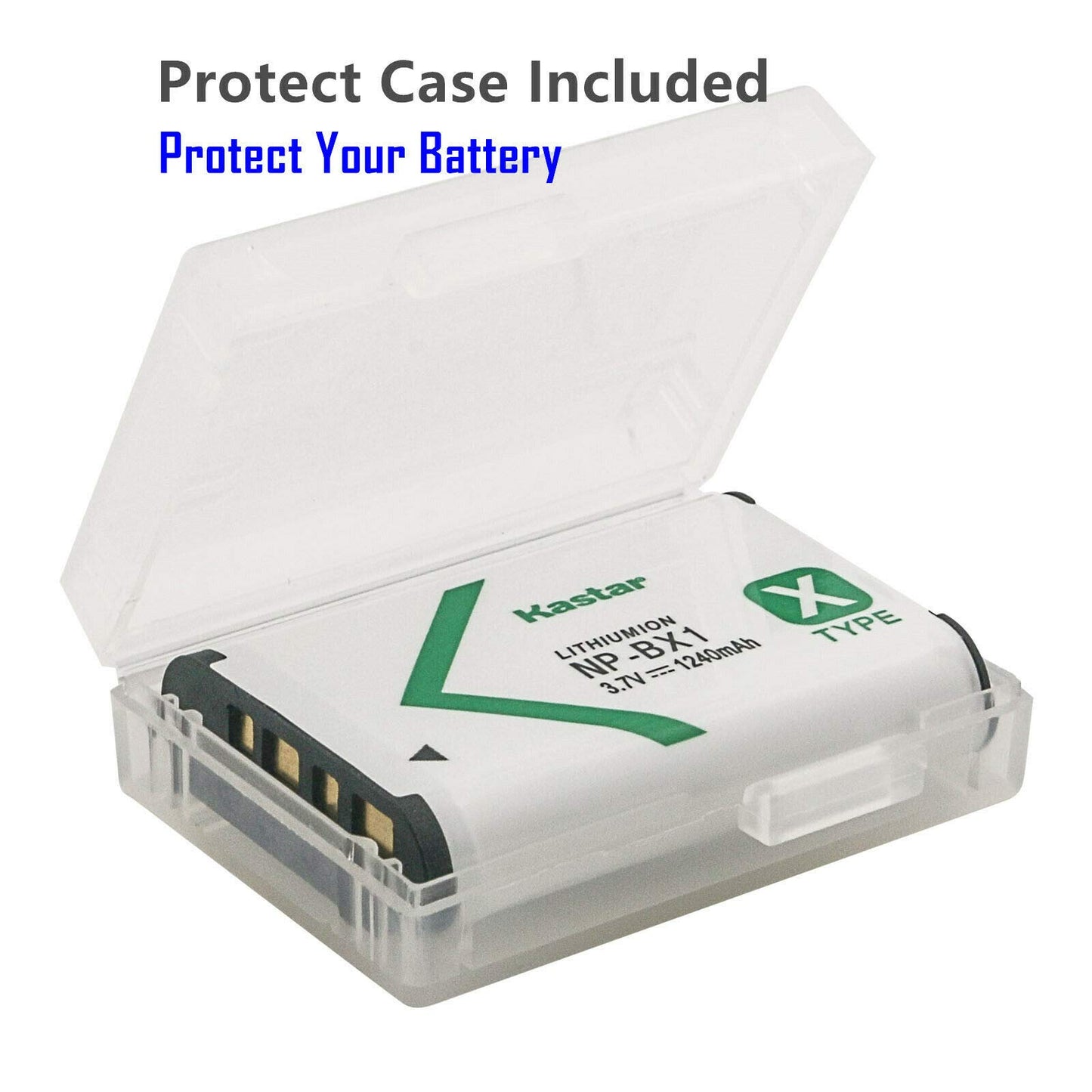 Kastar 2-Pack NP-BX1 Battery Replacement for Sony HDR-AS100V, HDR-AS15, HDR-AS20, HDR-AS200V, HDR-AS30, HDR-AS300, HDR-AS50 Action Cam, HDR-AS50R